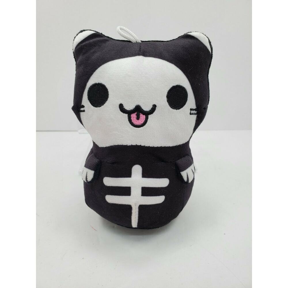 Good Stuff Kleptocats 6" Cat Plush Black & White Skeleton